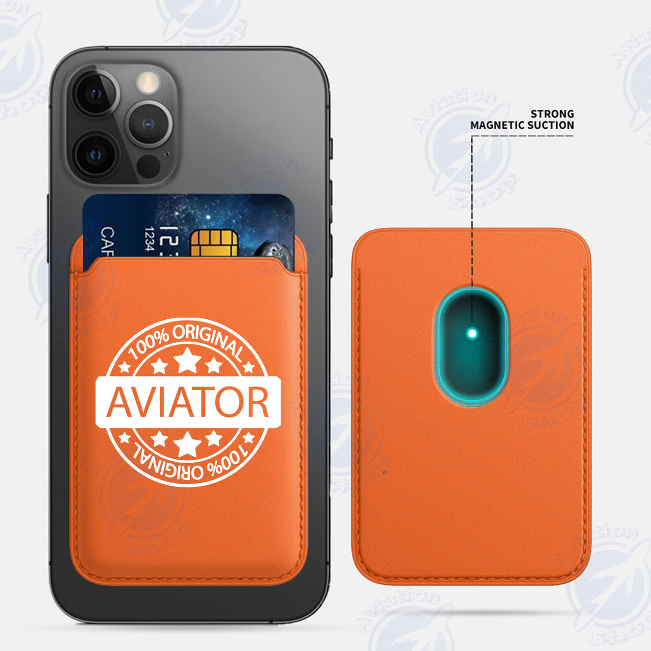 %100 Original Aviator iPhone Cases Magnetic Card Wallet
