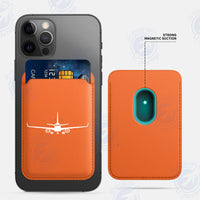 Thumbnail for Embraer E-190 Silhouette Plane iPhone Cases Magnetic Card Wallet