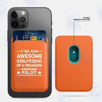 Thumbnail for I am an Awesome Girlfriend iPhone Cases Magnetic Card Wallet