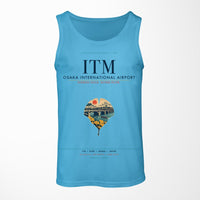 Thumbnail for Osaka International Airport (ITM) design on sky blue tank top