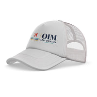 Thumbnail for Oshima Airport (OIM) trucker cap - white