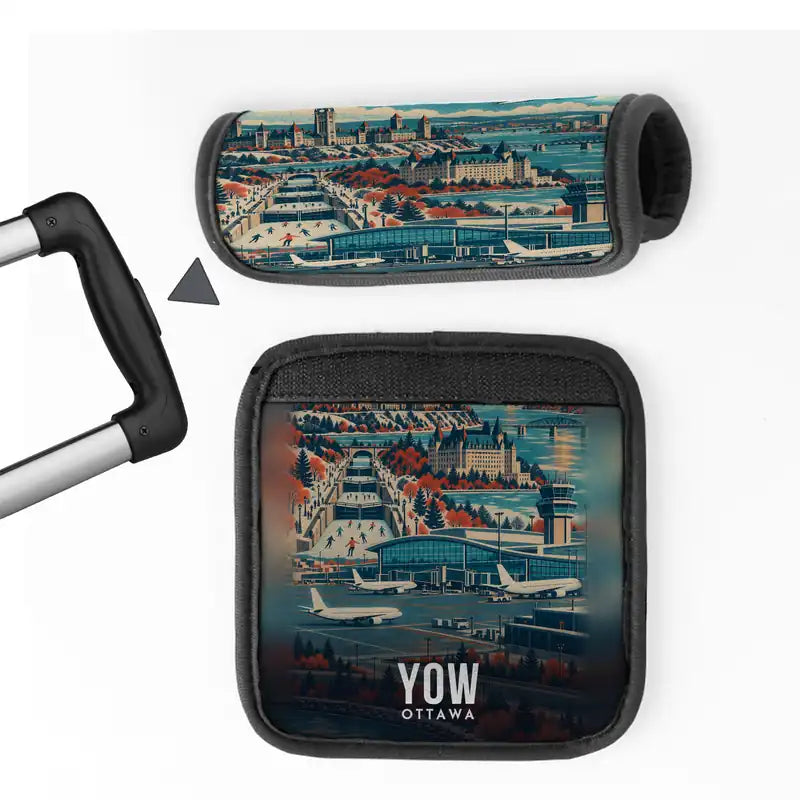 Ottawa Macdonald-Cartier International Airport (YOW) Luggage Handle Covers - 3D Full Print