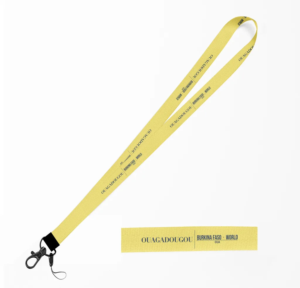 Ouagadougou City Series lanyard - yellow