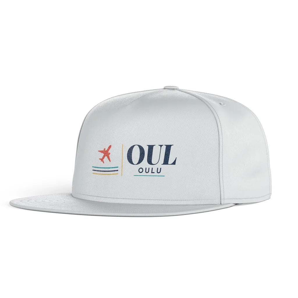 Oulu Airport (OUL) snapback - white