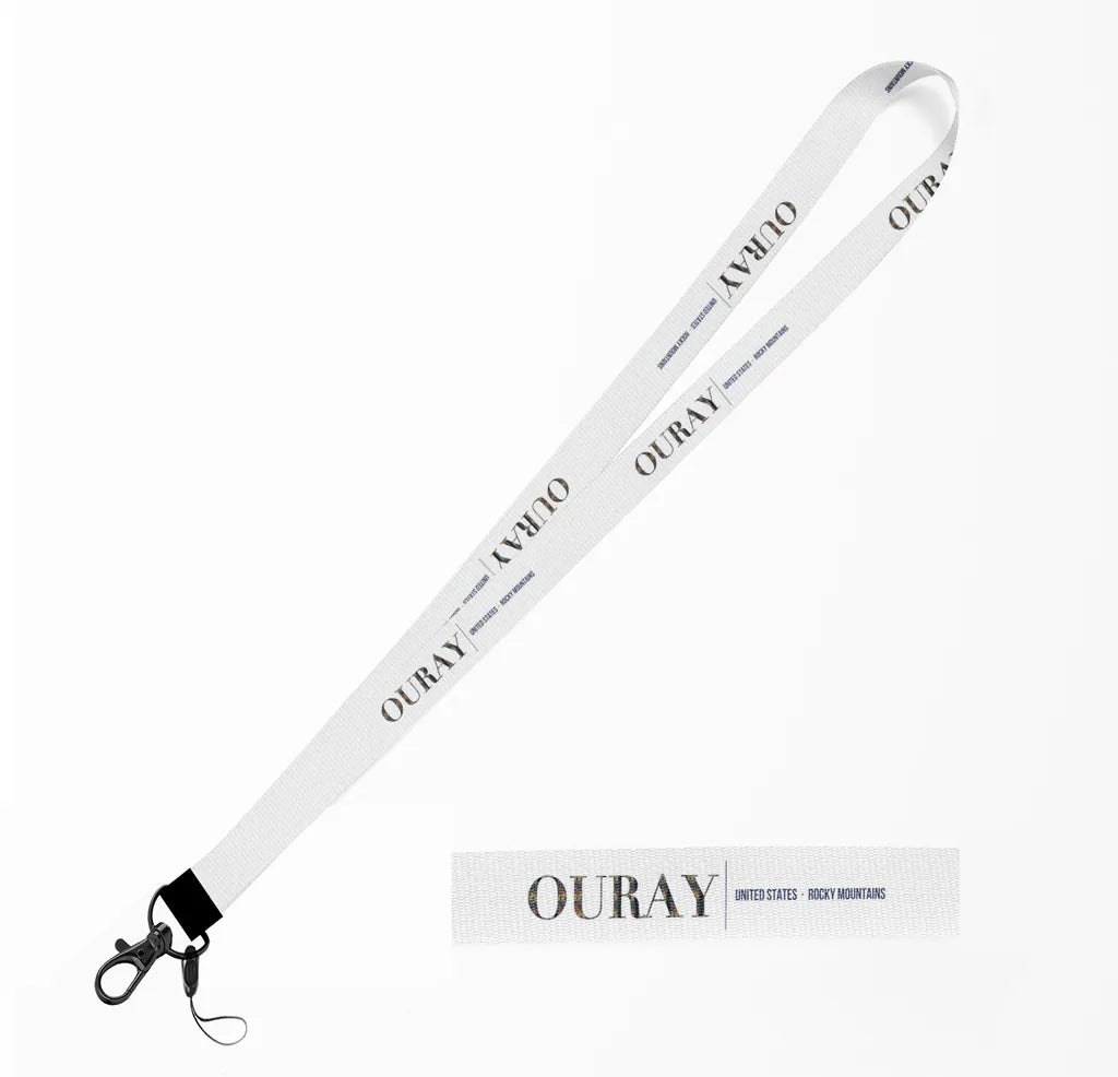 Ouray City Series lanyard - white
