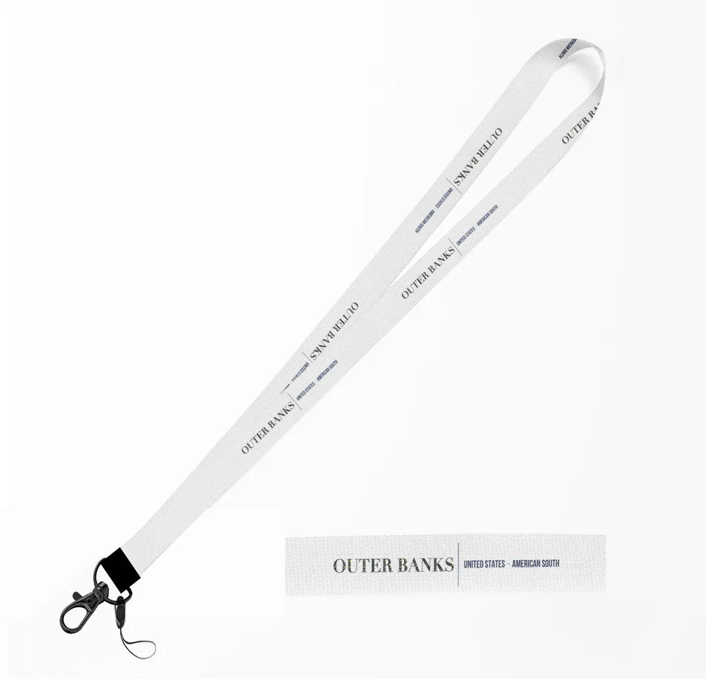 Outer Banks City Series lanyard - white