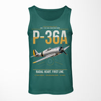 Thumbnail for P-36A Hawk design on green tank top