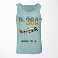 Thumbnail for P-36A Hawk design on light green tank top