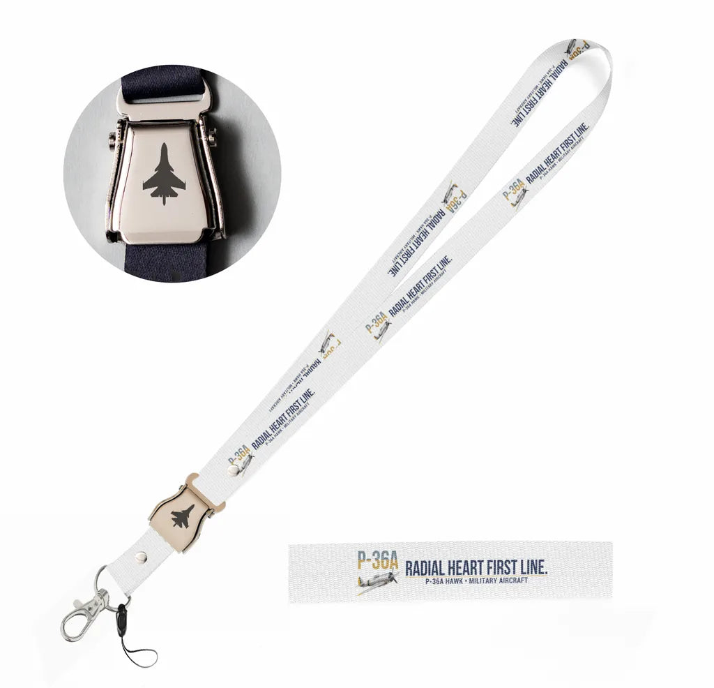 P-36A Hawk seat belt lanyard - white