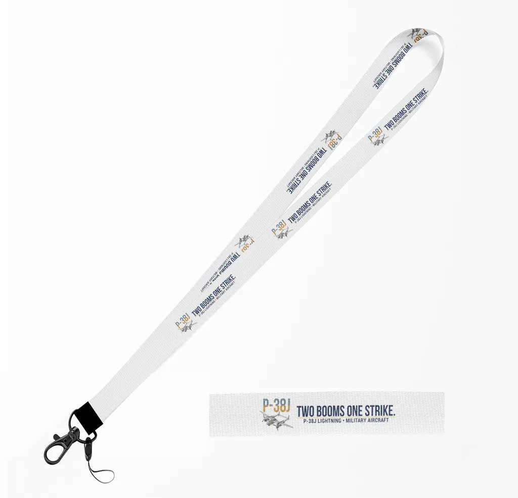 P-38J Lightning lanyard - white