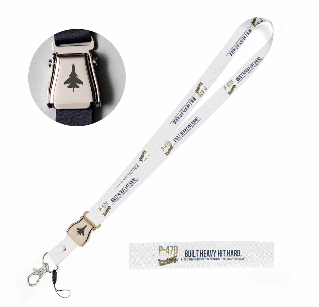 P-47D Thunderbolt Razorback seat belt lanyard - white