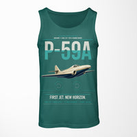 Thumbnail for P-59A Airacomet design on green tank top