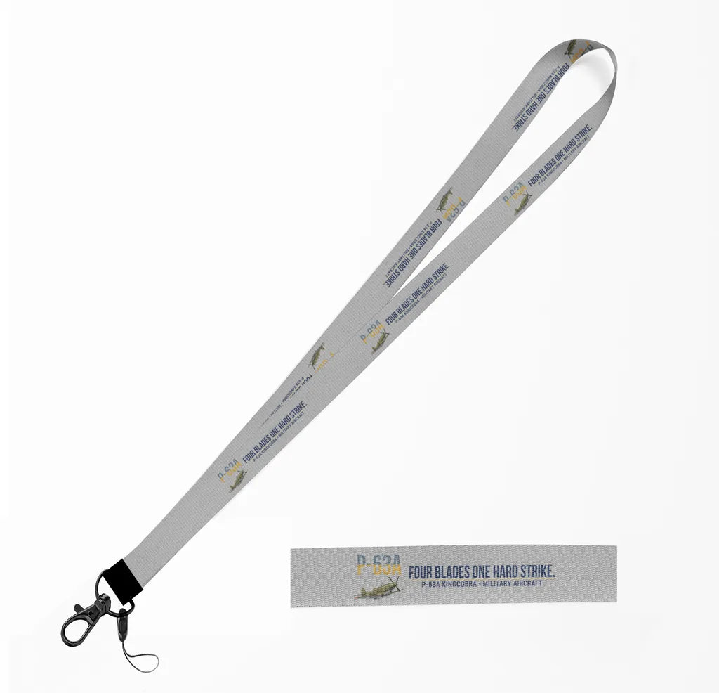 P-63A Kingcobra lanyard - light gray