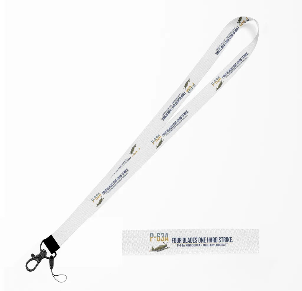 P-63A Kingcobra lanyard - white