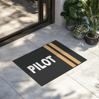Thumbnail for Pilot Text & Epaulettes (2 Lines) Designed Door Mats