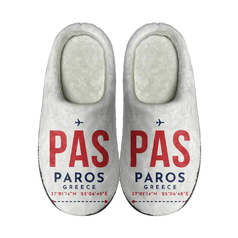 Paros National Airport (PAS) Slippers & Flip Flops - Slippers - Cotton - Code - Same - White