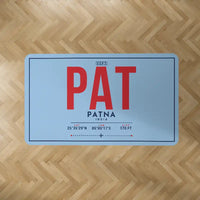 Thumbnail for Jay Prakash Narayan International Airport (PAT) Carpets - Carpet Rectangle - ID Tag - Light Blue