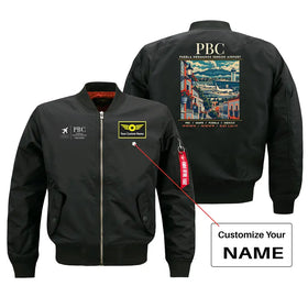Puebla Hermanos Serdán International Airport (PBC) Bomber Jacket