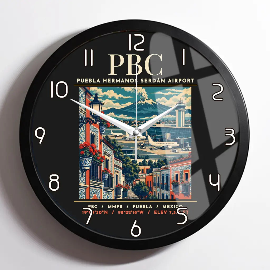 PBC - Poster - Wall Clock Framed - Black