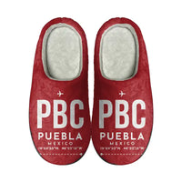 Thumbnail for Puebla Hermanos Serdán International Airport (PBC) Slippers & Flip Flops - Slippers - Cotton - Code - Same - Red