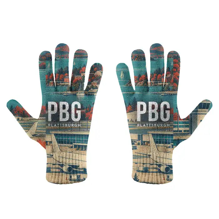 Plattsburgh International Airport (PBG) Gloves - Gloves - Full - 3D