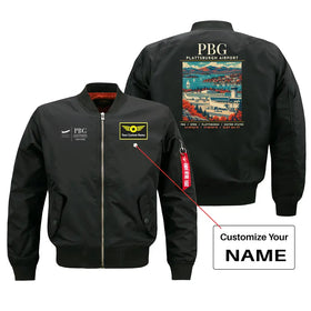 Plattsburgh International Airport (PBG) Bomber Jacket