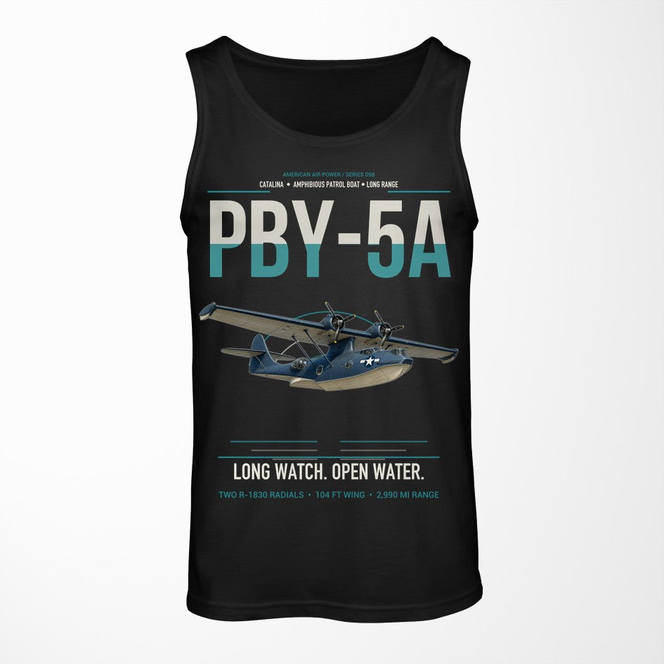 PBY-5A Catalina design on black tank top