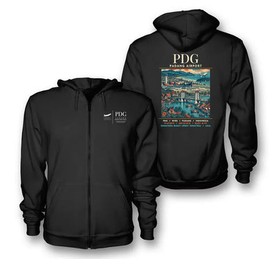 PDG - Poster - Zipped Hoodie - Black