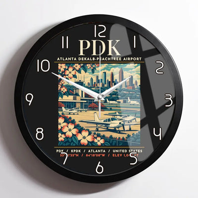 PDK - Poster - Wall Clock Framed - Black