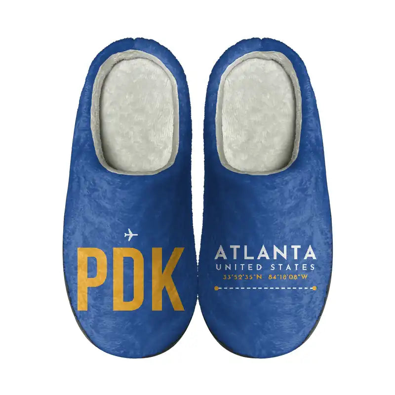 Atlanta DeKalb-Peachtree Airport (PDK) Slippers & Flip Flops - Slippers - Cotton - Code - Different - Blue