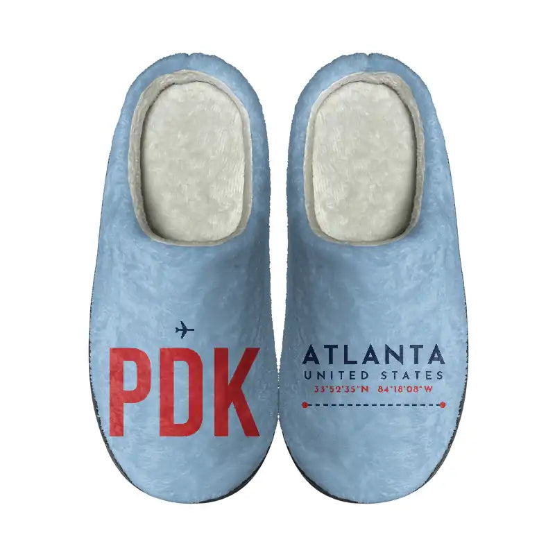 Atlanta DeKalb-Peachtree Airport (PDK) Slippers & Flip Flops - Slippers - Cotton - Code - Different - Light Blue