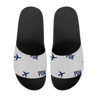 Thumbnail for Atlanta DeKalb-Peachtree Airport (PDK) Slippers & Flip Flops - Slippers - Sport - Pattern - Light Gray