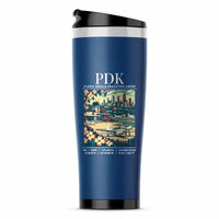 Thumbnail for Atlanta DeKalb-Peachtree Airport (PDK) Travel Mugs - Poster - Stainless Steel (No Holder) - Blue