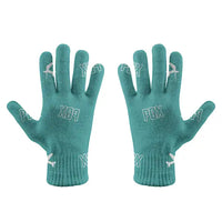 Thumbnail for Portland International Airport (PDX) Gloves - Gloves - Full - Pattern - Turquoise