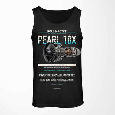 PEARL 10X design on black tank top