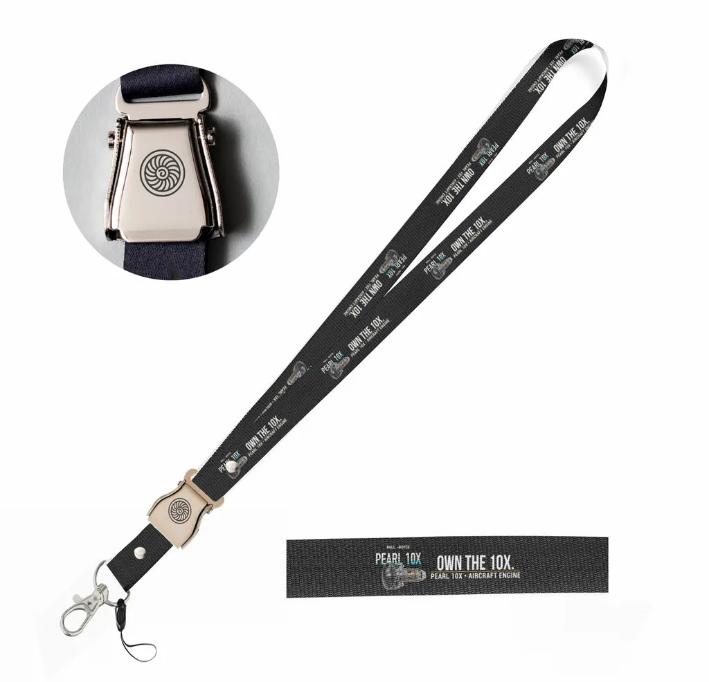 PEARL 10X seat belt lanyard - black