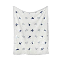 Thumbnail for Perm International Airport (PEE) Bedding Sets & Blankets - Blanket - Pattern - White