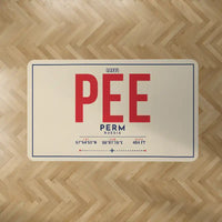 Thumbnail for Perm International Airport (PEE) Carpets - Carpet Rectangle - ID Tag - Beige