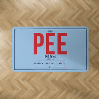 Thumbnail for Perm International Airport (PEE) Carpets - Carpet Rectangle - ID Tag - Light Blue