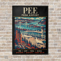 Thumbnail for PEE - Poster - Canvas Framed - Black