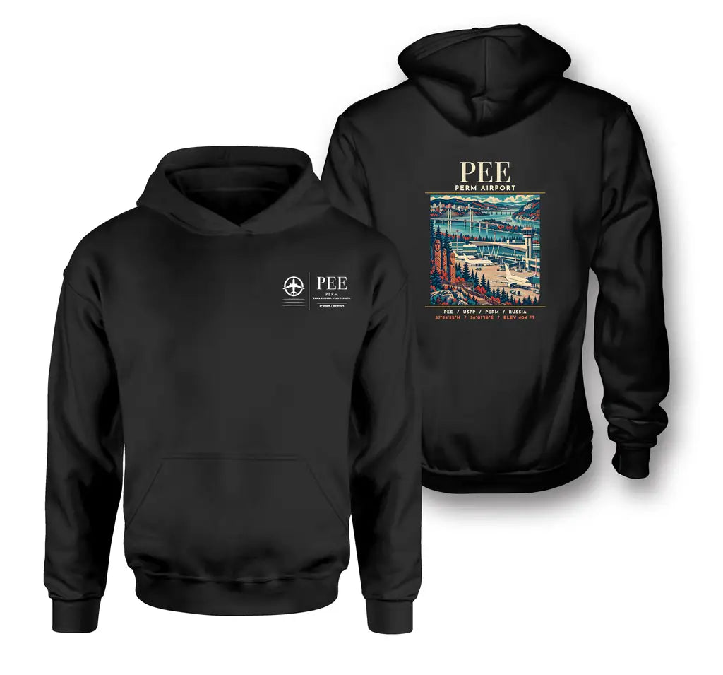 PEE - Poster - Double-Side Hoodie - Black