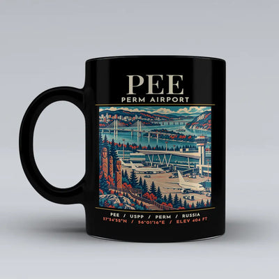 PEE - Poster - Mug - Black