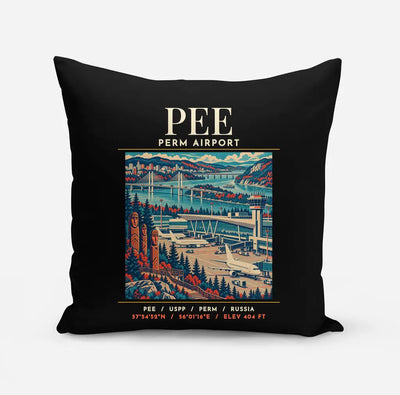 PEE - Poster - Pillow - Black
