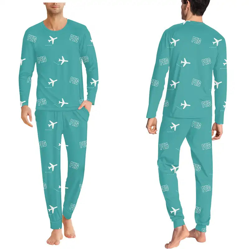 Perugia San Francesco d'Assisi – Umbria International Airport (PEG) Pajamas - Men Pajamas - Turquoise