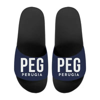 Thumbnail for Perugia San Francesco d'Assisi – Umbria International Airport (PEG) Slippers & Flip Flops - Slippers - Sport - Code - Navy Blue