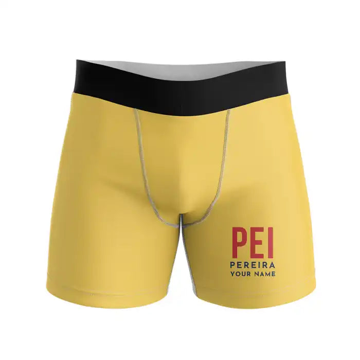 Matecaña International Airport (PEI) Men Boxers - Code + Name - Yellow
