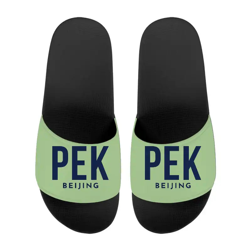Beijing Capital International Airport (PEK) Slippers & Flip Flops - Slippers - Sport - Code - Light Green