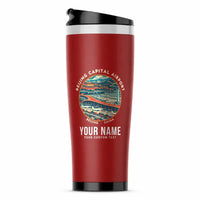 Thumbnail for Beijing Capital International Airport (PEK) Travel Mugs - Badge + Name - Stainless Steel (No Holder) - Red