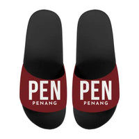 Thumbnail for Penang International Airport (PEN) Slippers & Flip Flops - Slippers - Sport - Code - Dark Red