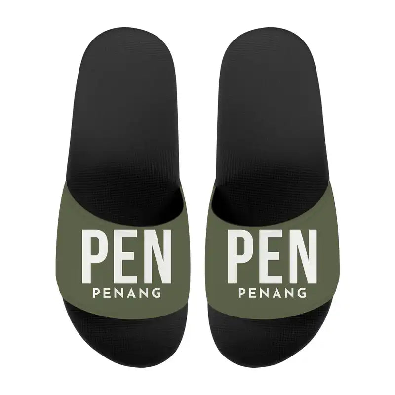 Penang International Airport (PEN) Slippers & Flip Flops - Slippers - Sport - Code - Green Army